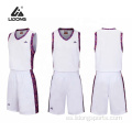 Jerseys de baloncesto en blanco Color de diseño de uniforme